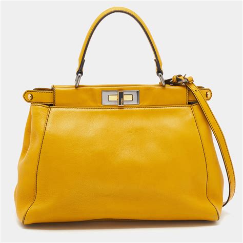 yellow peekaboo fendi|fendi peekaboo suede.